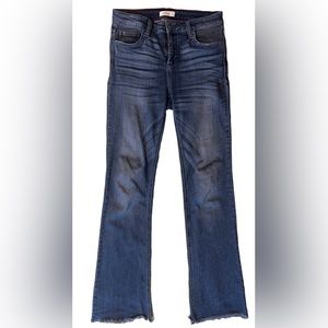 Cello Jeans Lightweight Super-Stretchy booty-hugging raw-hem bootcut Long Sz 11J